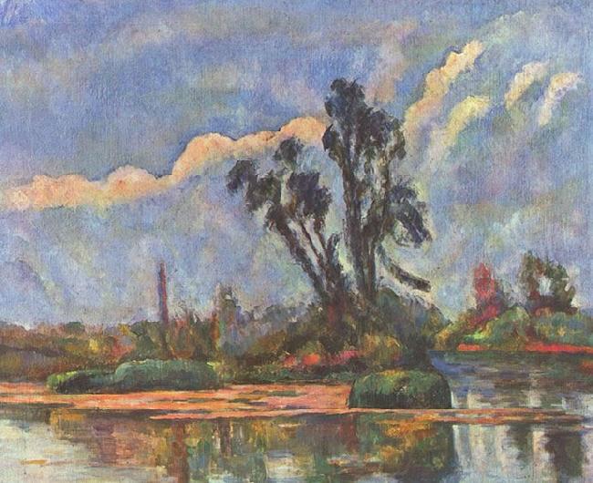 Paul Cezanne Ufer der Oise Norge oil painting art